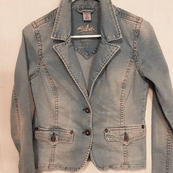 Silver Jeans jacket, small - Picture 1 of 5